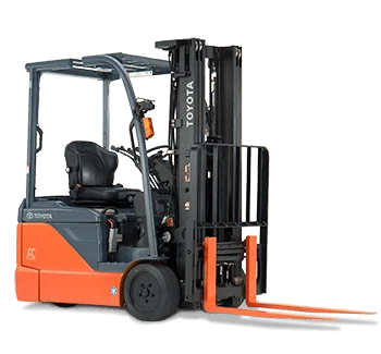 3-WHEEL ELECTRIC Toyota FORKLIFT